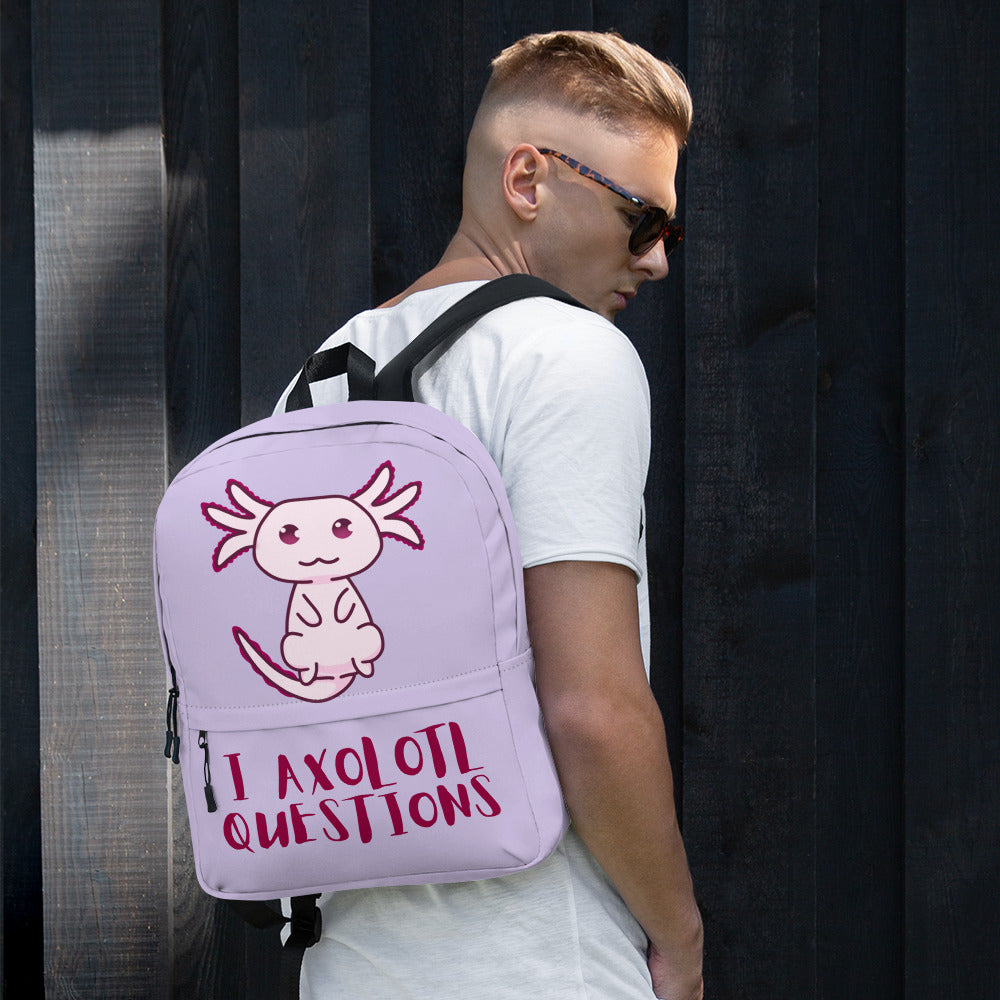 Pink Axolotl Backpack
