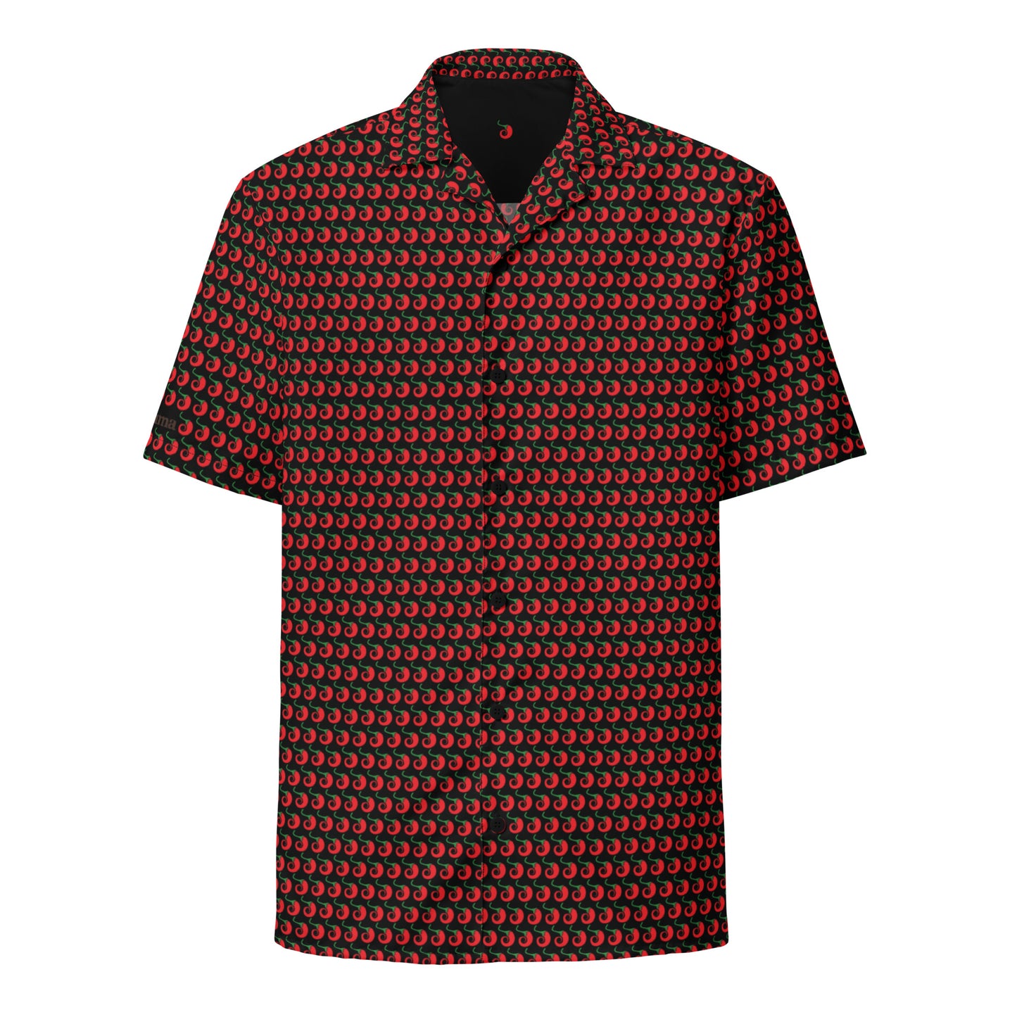 Pepper Black Unisex button shirt