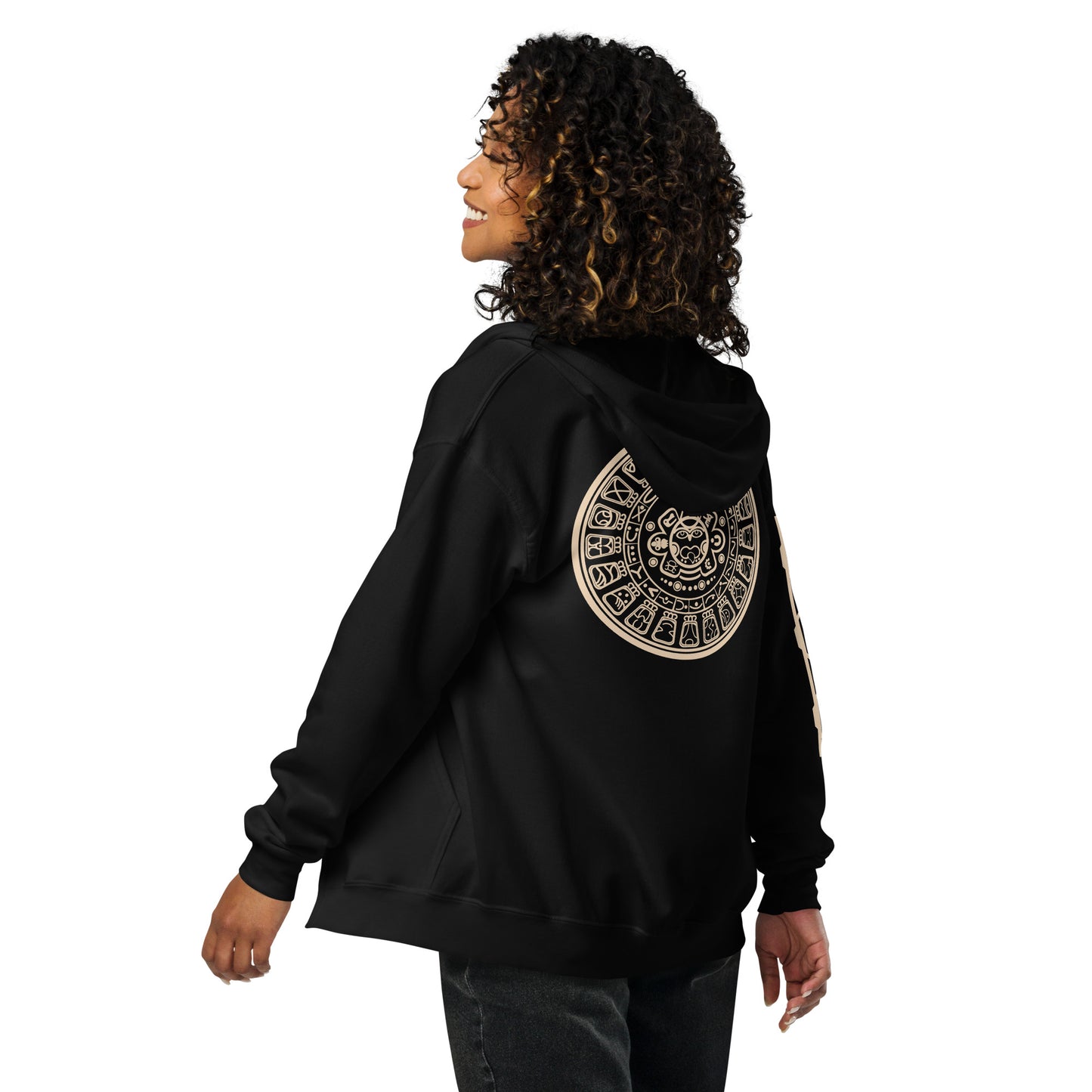 "Aztec Sun" Unisex heavy blend zip hoodie