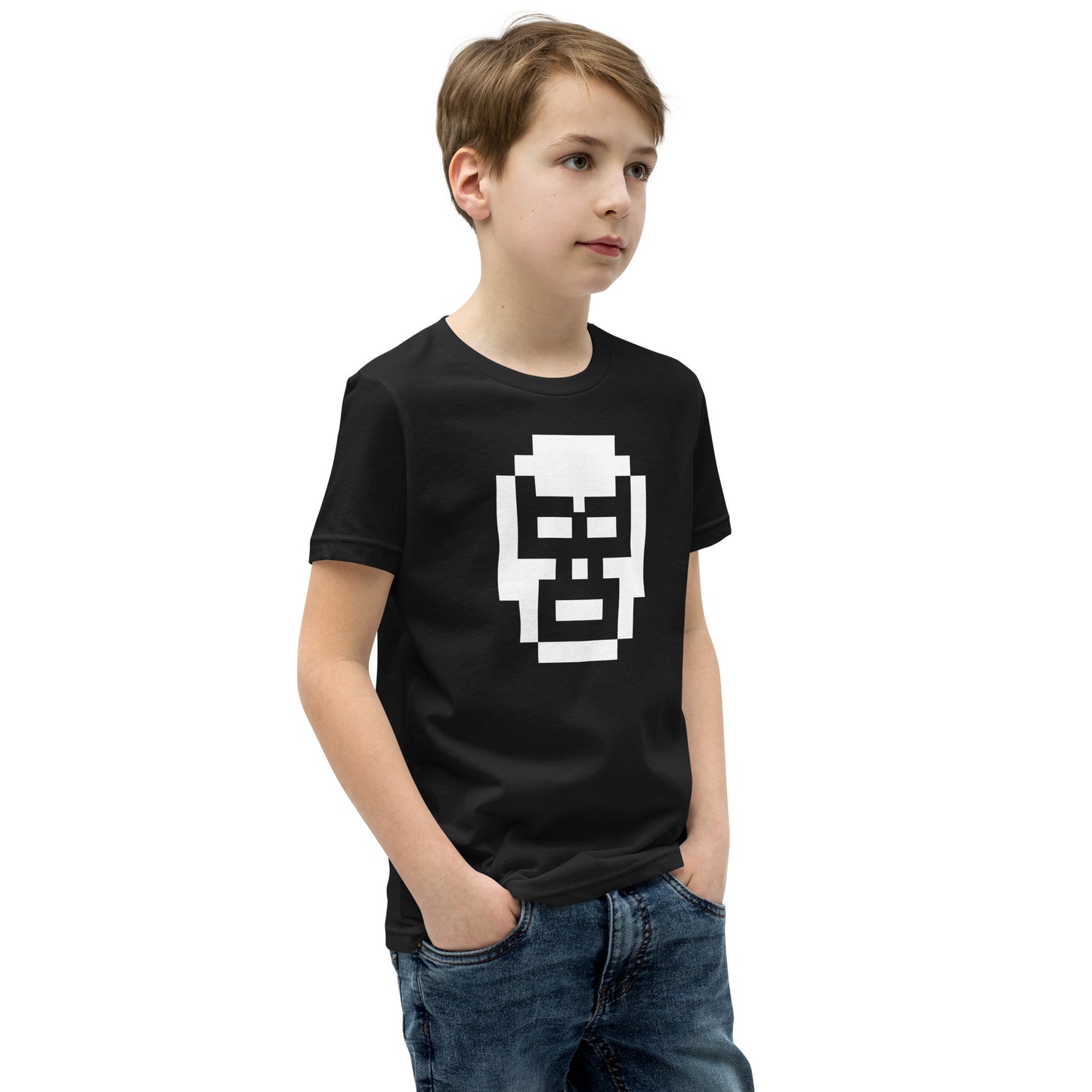8-Bit Luchador Youth Short Sleeve T-Shirt