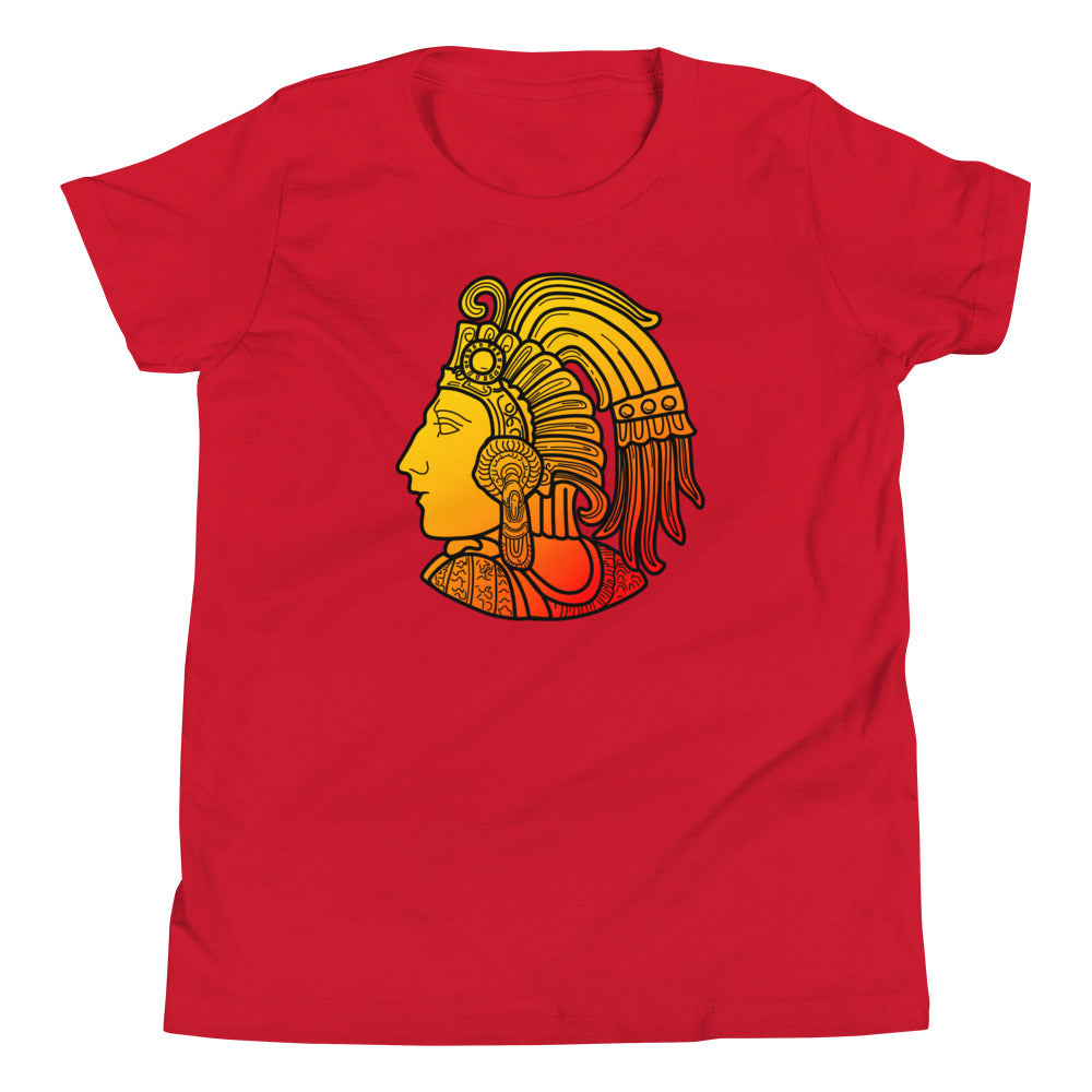 Colorful Cuauhtemoc Youth Short Sleeve T-Shirt