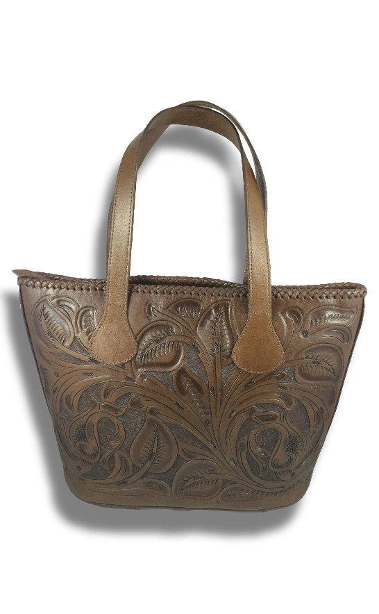 "Chichen-Itza" Leather Tote Bag