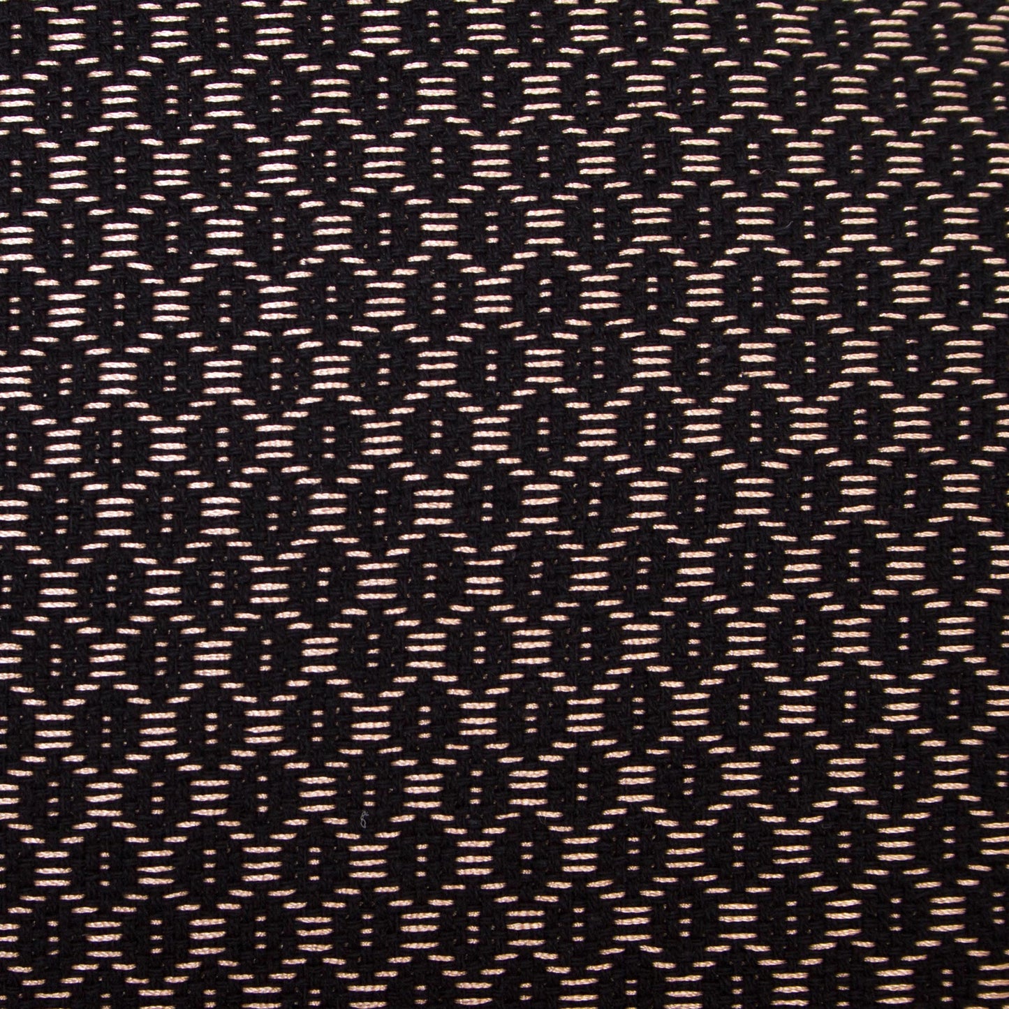 'Night of Golden Stars' Handwoven Black Cotton Rebozo Shawl with Golden Accents