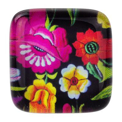 'Oaxaca Bouquet' Art Glass Artisan Crafted Cocktail Ring