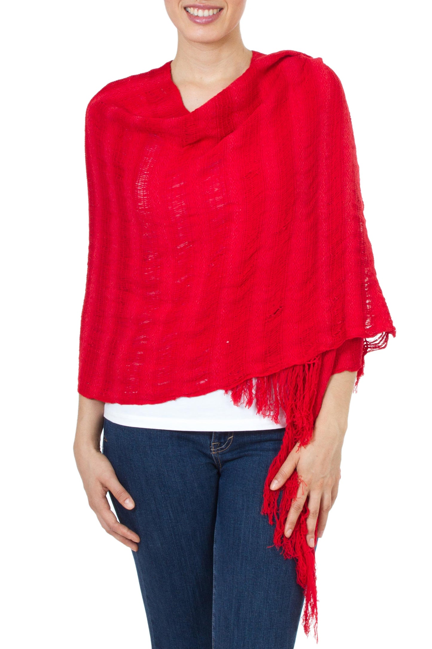 'Oaxaca My Love' Hand Woven Mexican Rebozo Shawl