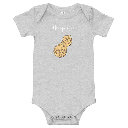 "Me Importa un Cacahuate" Baby short sleeve one piece