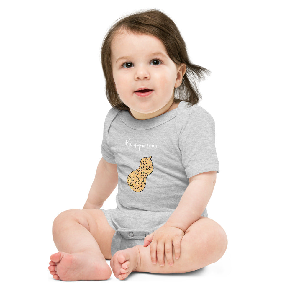 "Me Importa un Cacahuate" Baby short sleeve one piece
