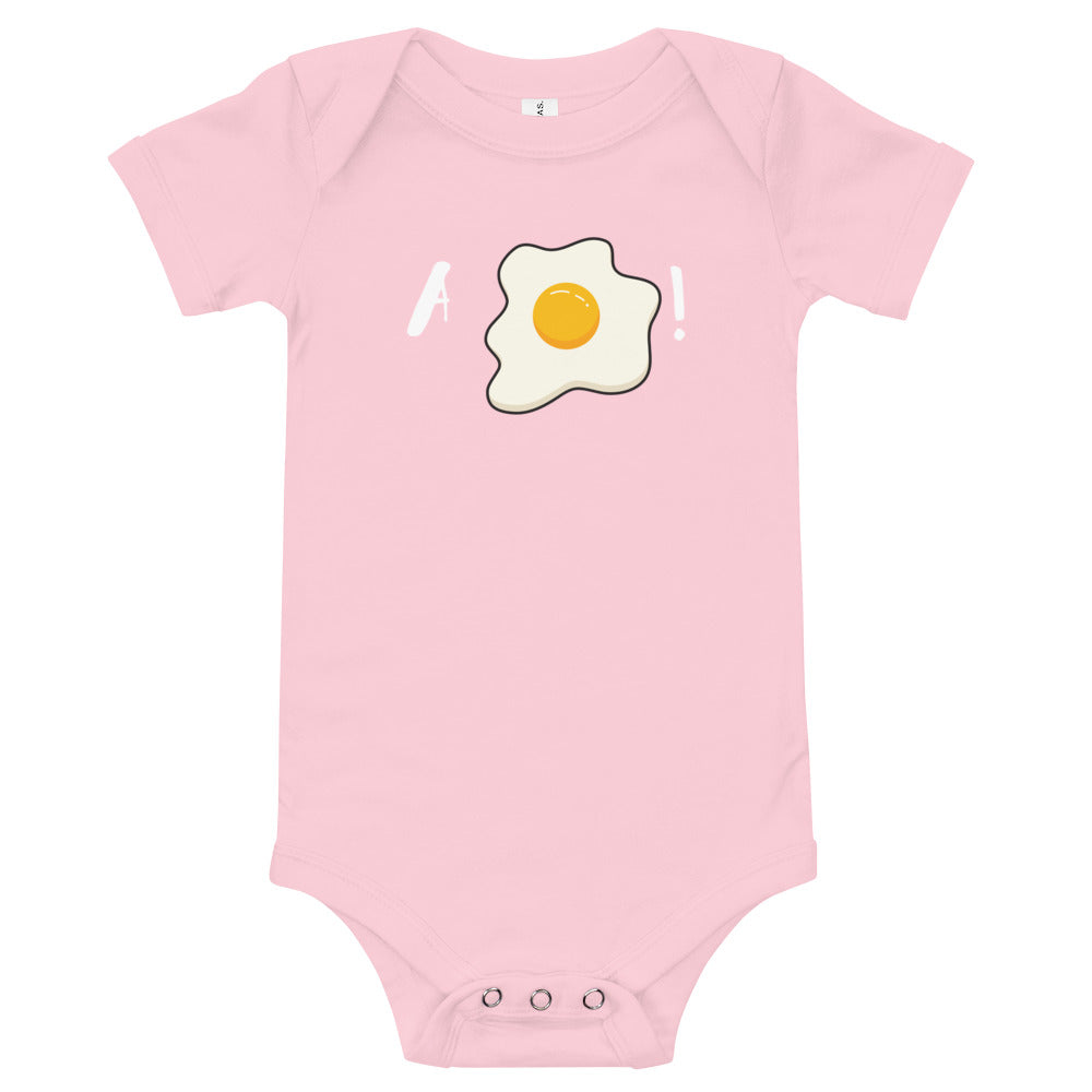 "A Huevo!" Baby short sleeve one piece