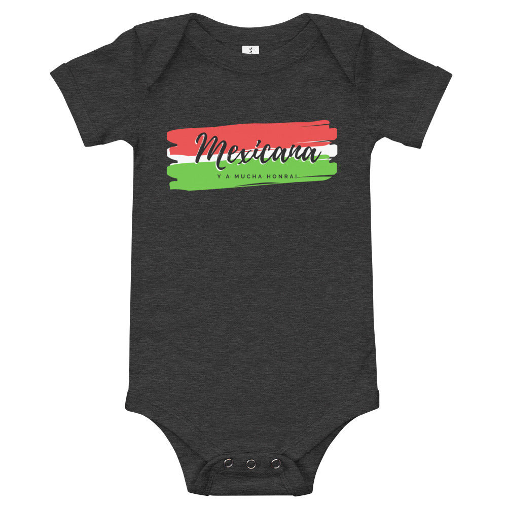 "Mexicana y a mucha honra!" Girl Onesie