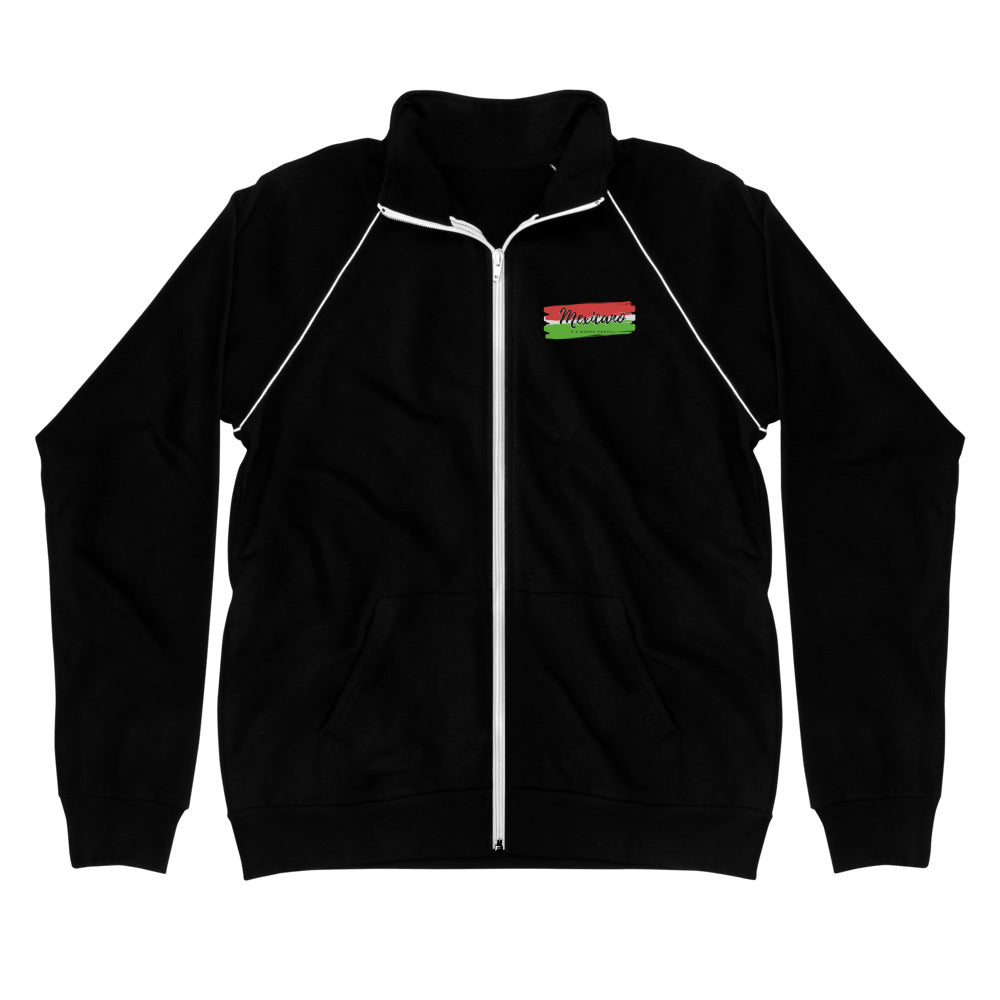 "Mexicano y a Mucha Honra!" Piped Fleece Jacket