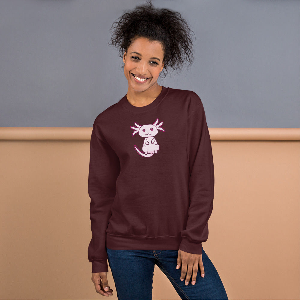 Pink Axolotl Unisex Sweatshirt