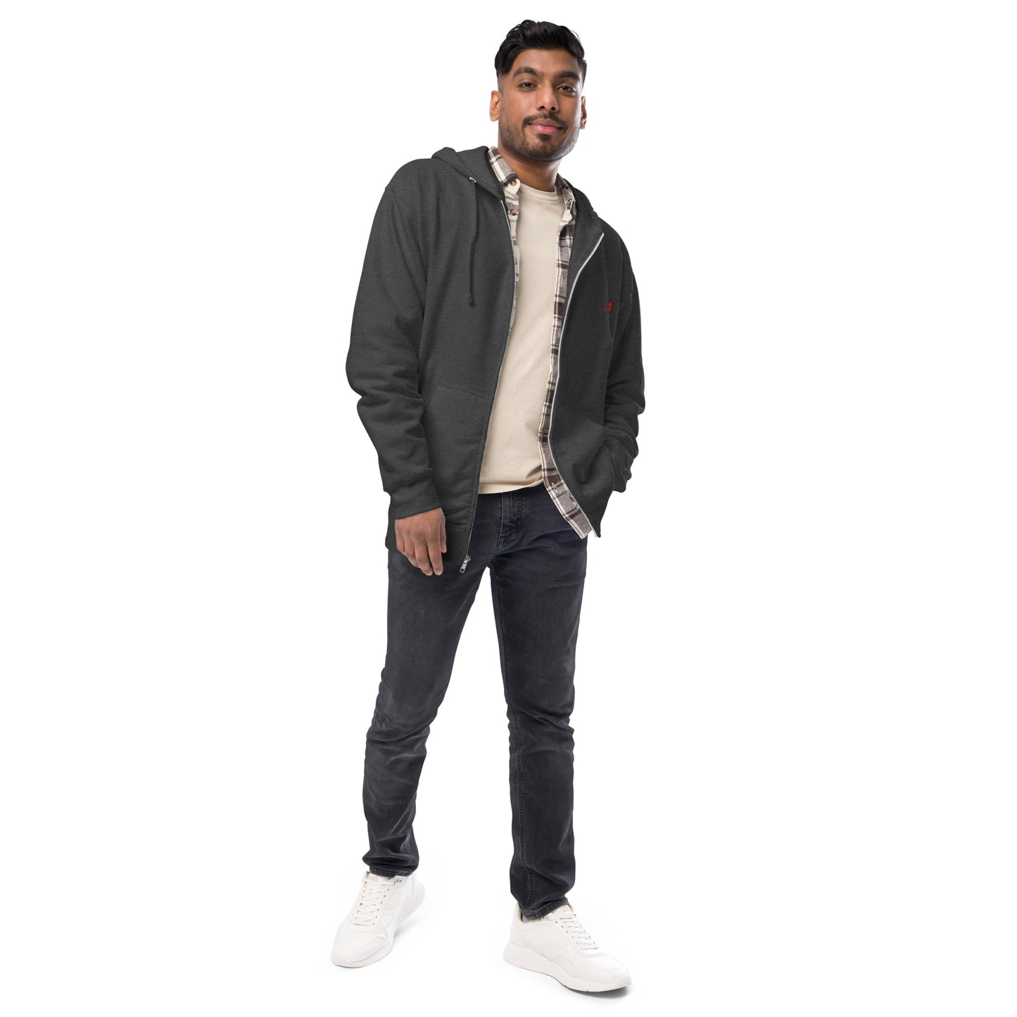 Chile Pepper Unisex fleece zip up hoodie