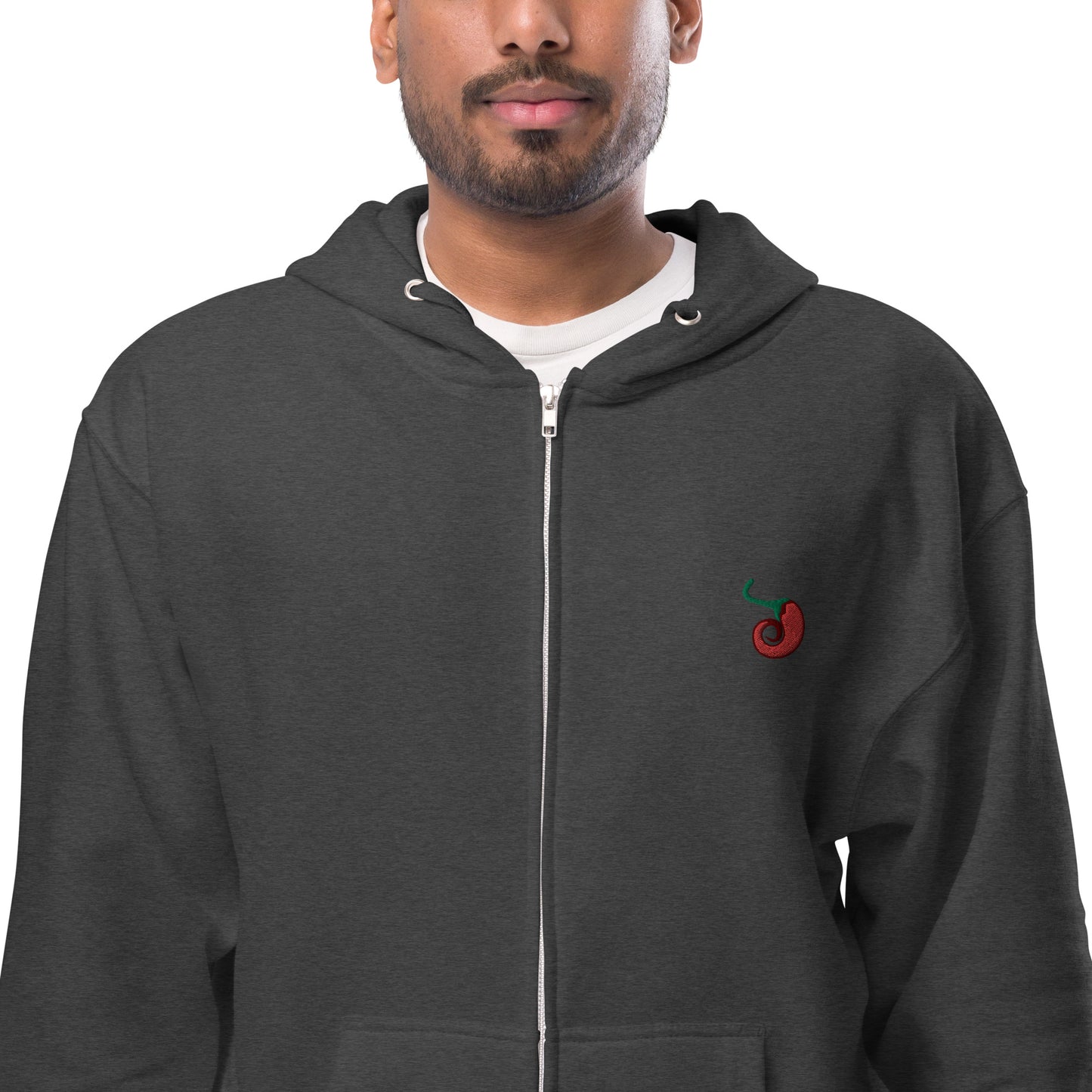 Chile Pepper Unisex fleece zip up hoodie