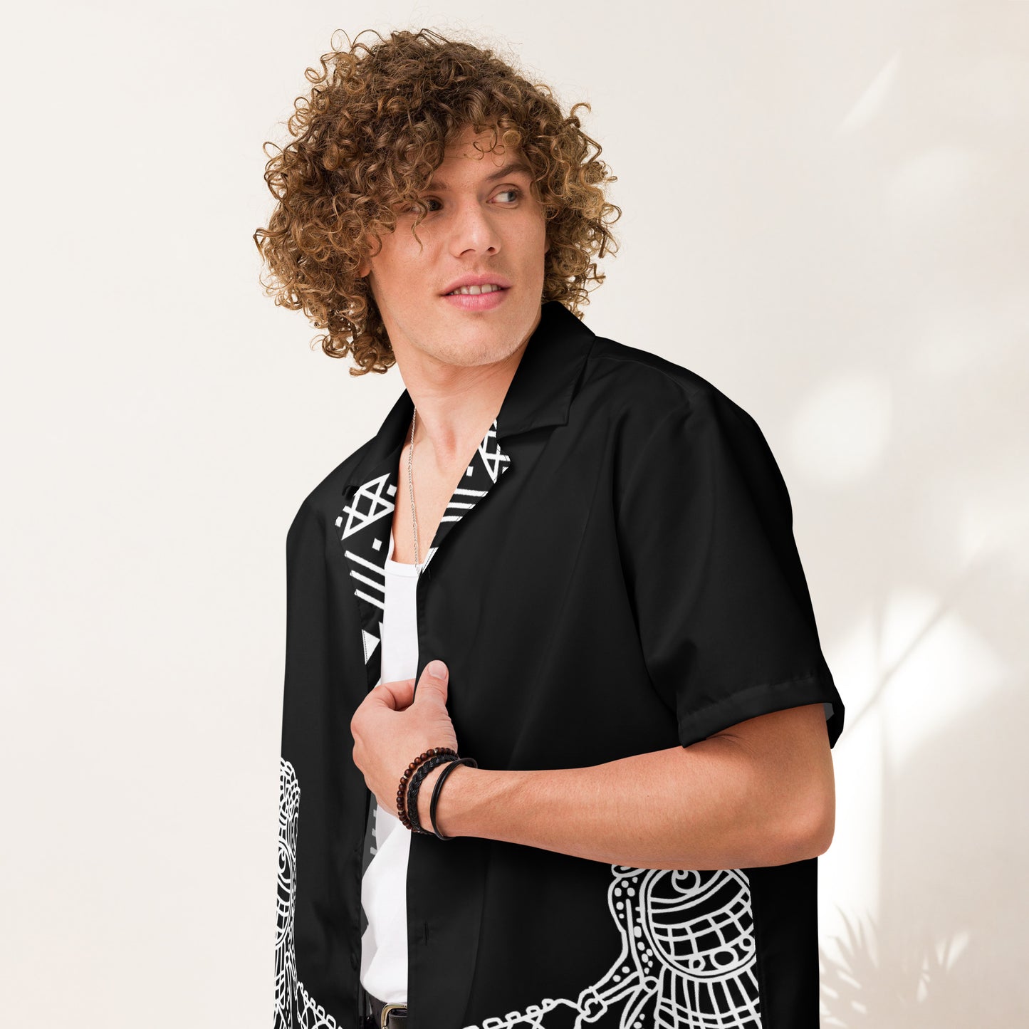 Aztec Unisex button shirt