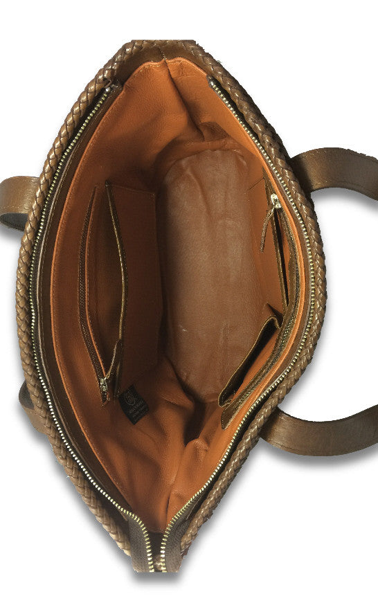 "Chichen-Itza" Leather Tote Bag