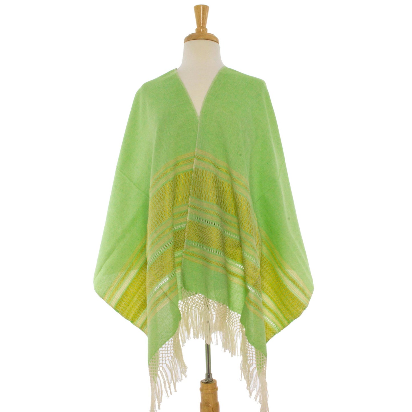 Zapotec Cotton Rebozo Shawl 'Golden Meadow'