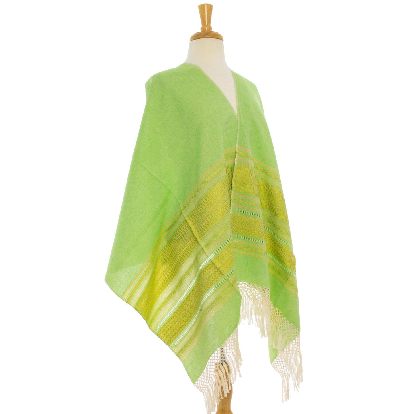 Zapotec Cotton Rebozo Shawl 'Golden Meadow'