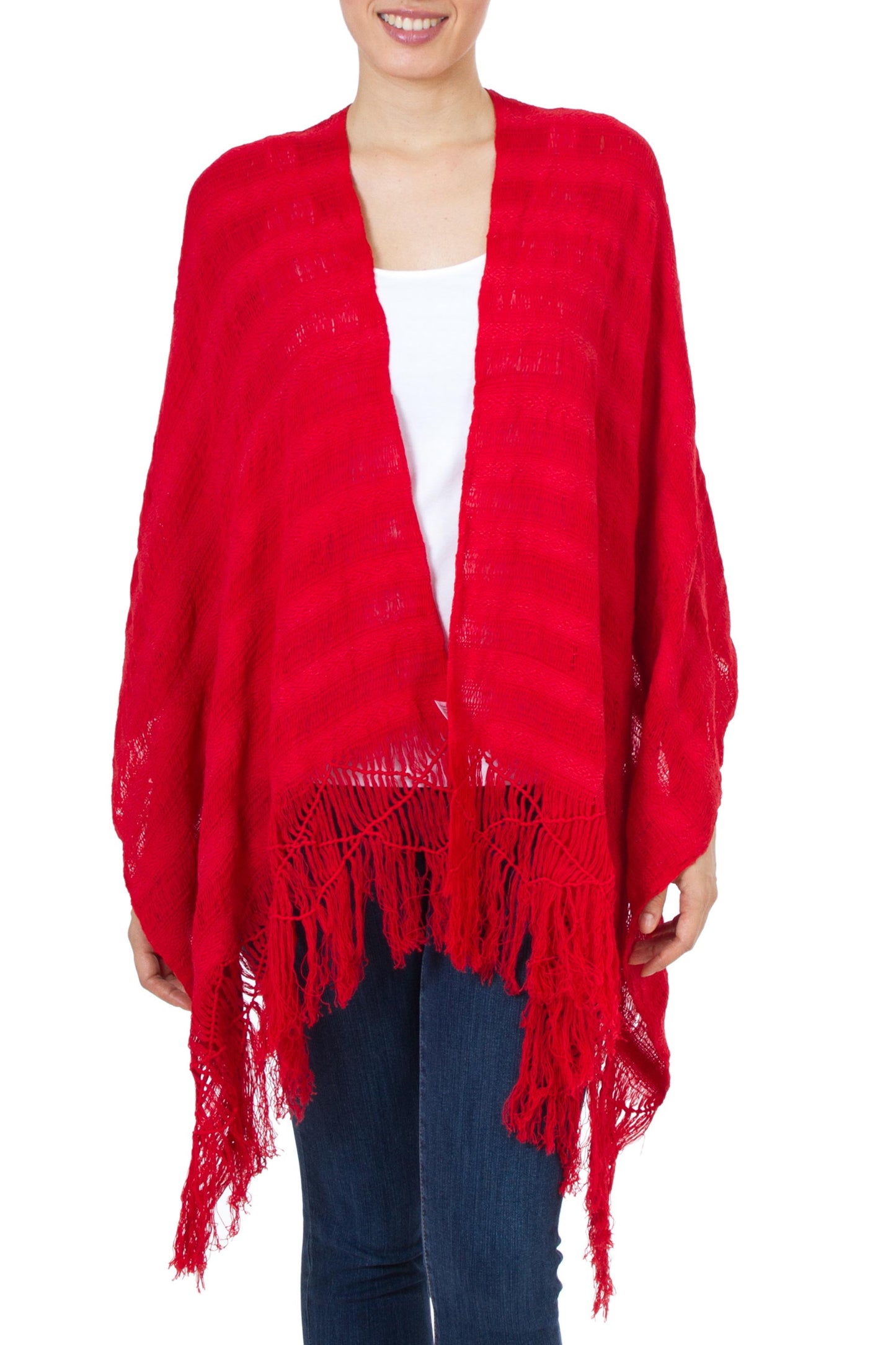 'Oaxaca My Love' Hand Woven Mexican Rebozo Shawl