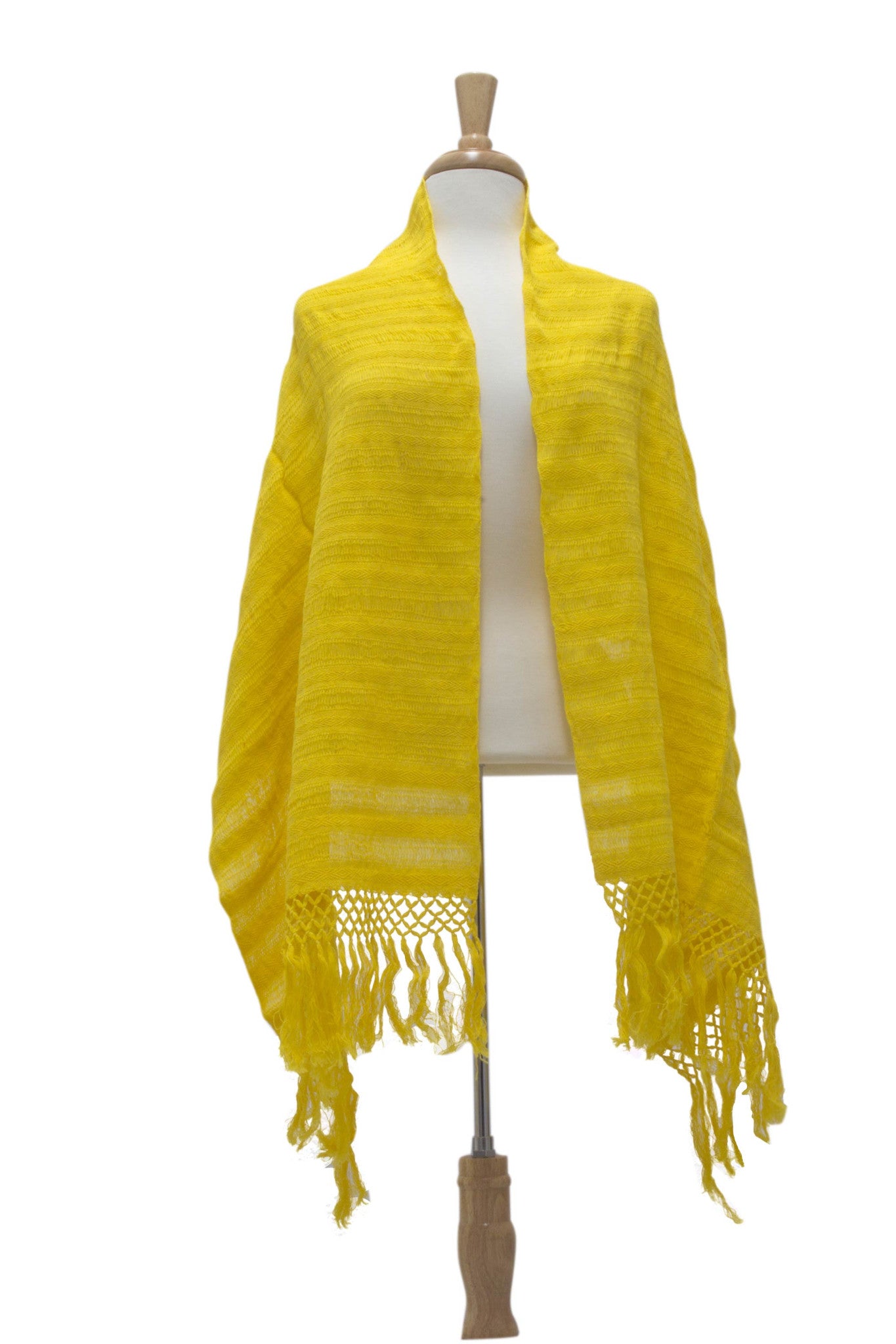 Cotton rebozo shawl, 'Oaxaca Sunlight'